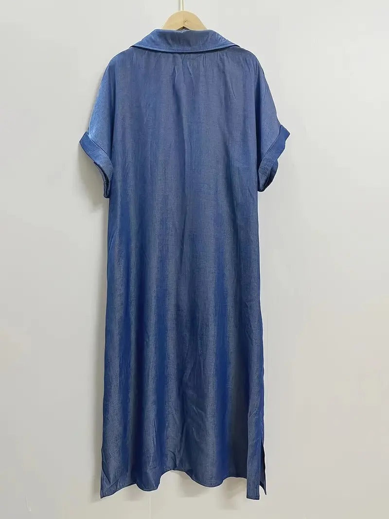 Nina™ | Shirt Dress with Fixed Pockets