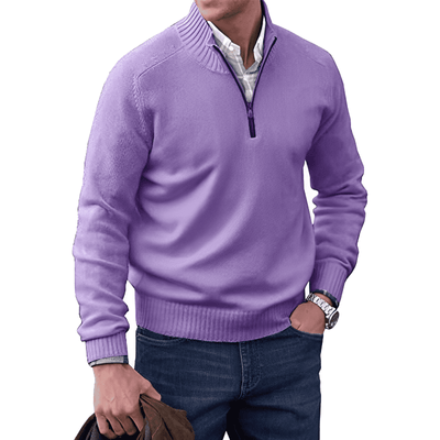Kasper | Elegant cashmere sweater with zipper