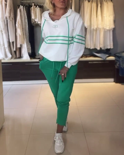 Mira - Striped Pants and Hoodie Included