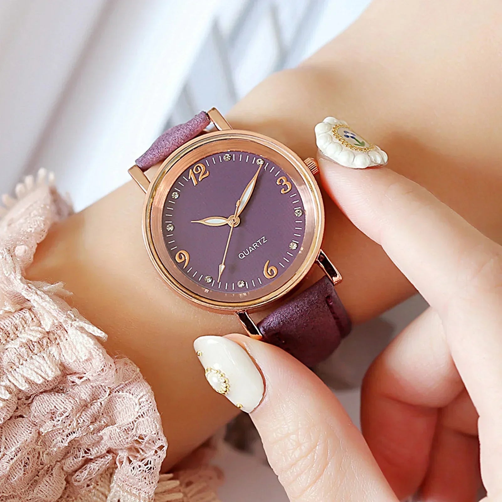 Leather Strap Watch