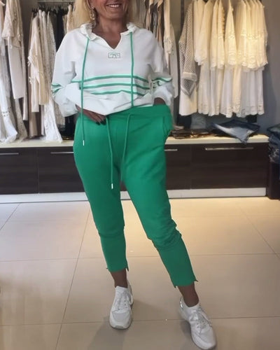 Mira - Striped Pants and Hoodie Included