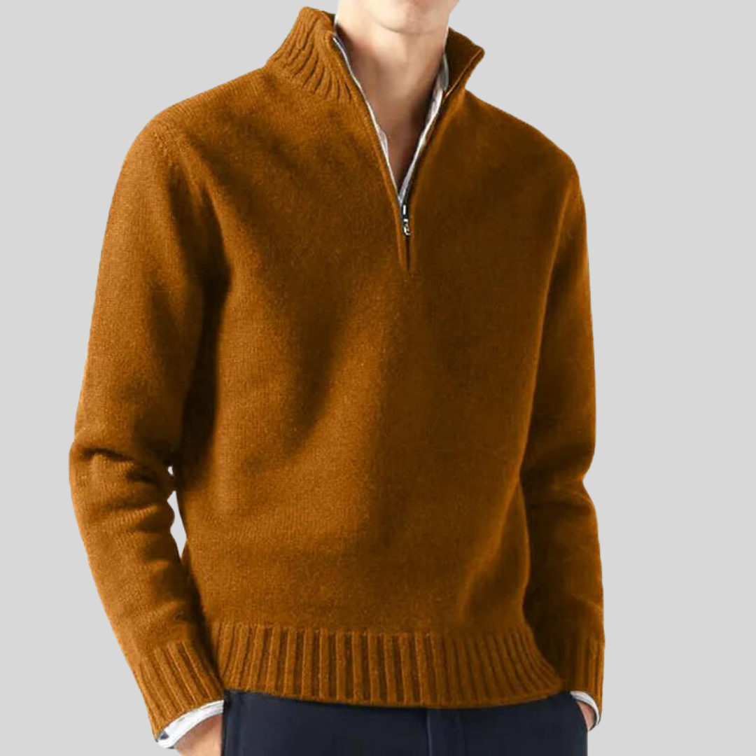 Andreas | Luxurious Half-Zip Sweater