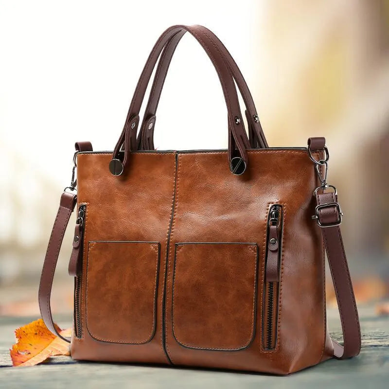 Maelis™ - Leather Shoulder Bag