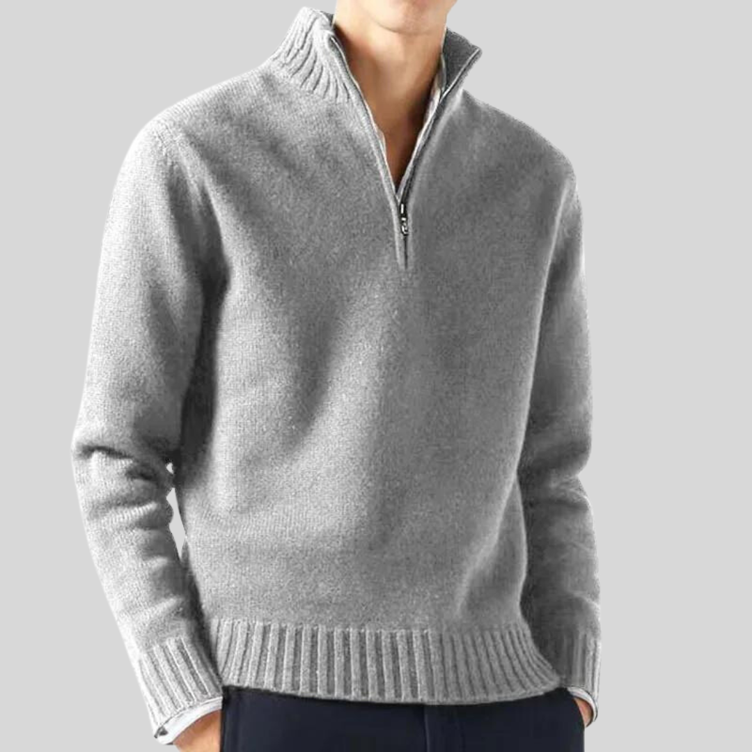 Andreas | Luxurious Half-Zip Sweater