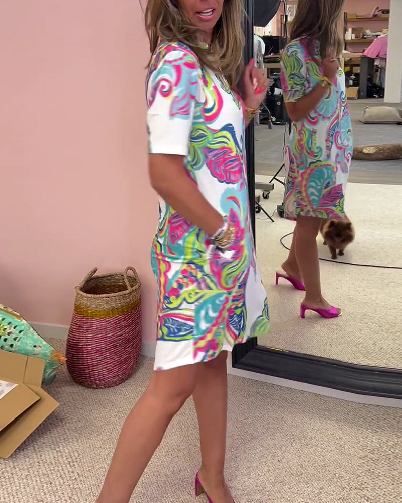Nuvola™ | Elegant Dress with Print