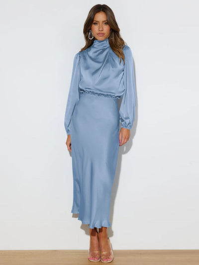 Isabella | Elegant midi dress in satin