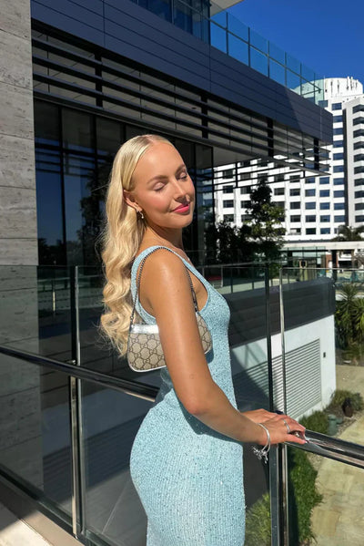 Pink Maxi Dress Without Sleeves