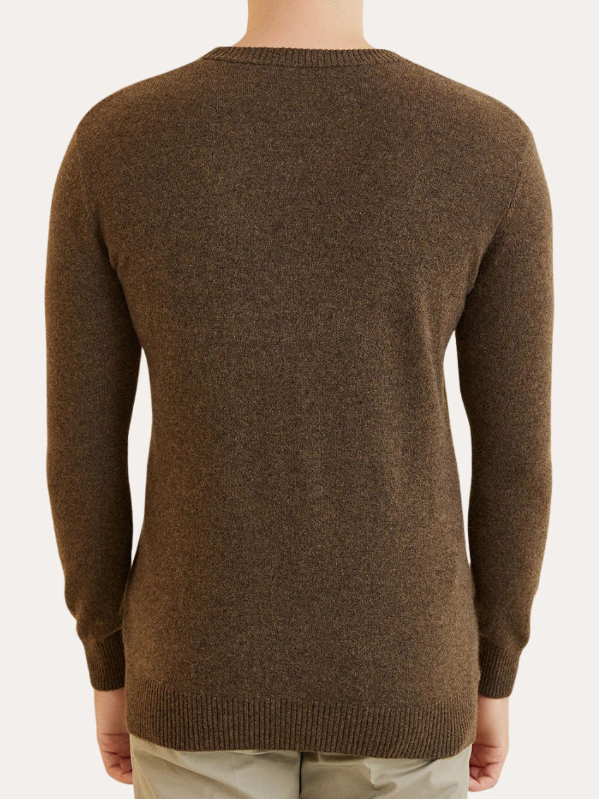 Signature Cashmere Sweater - Dark Brown - Sophie New York