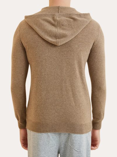 Essential Cashmere Hoodie - Khaki Artisan - Sophie New York