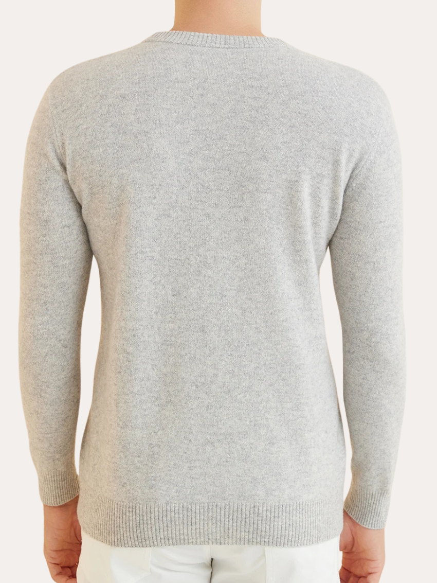 Signature Cashmere Sweater - Gray - Sophie New York