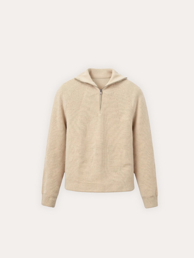 Quarter Zip Knitted Sweater - Sophie New York