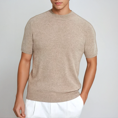 Cashwool T-shirt Beige - Sophie New York
