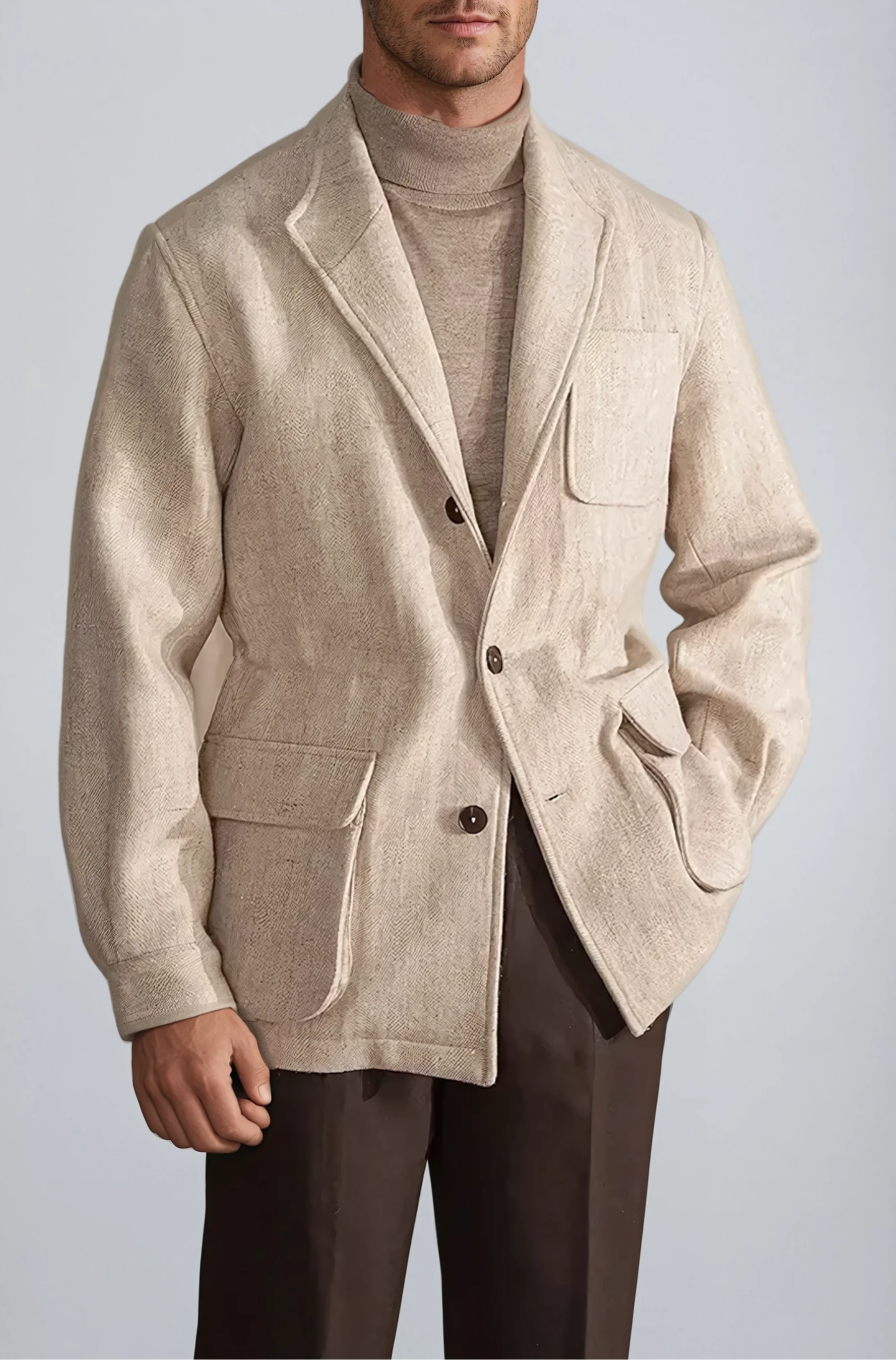 Wool Jacket Beige