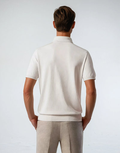 Polo with Zipper - Beige - Sophie New York