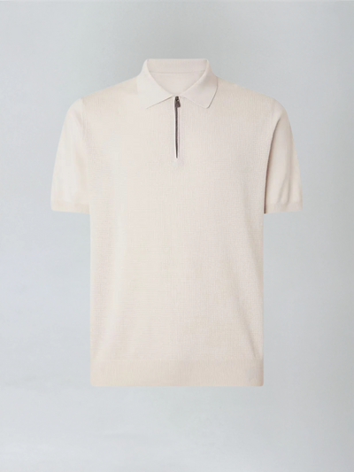 Polo with Zipper - Beige - Sophie New York