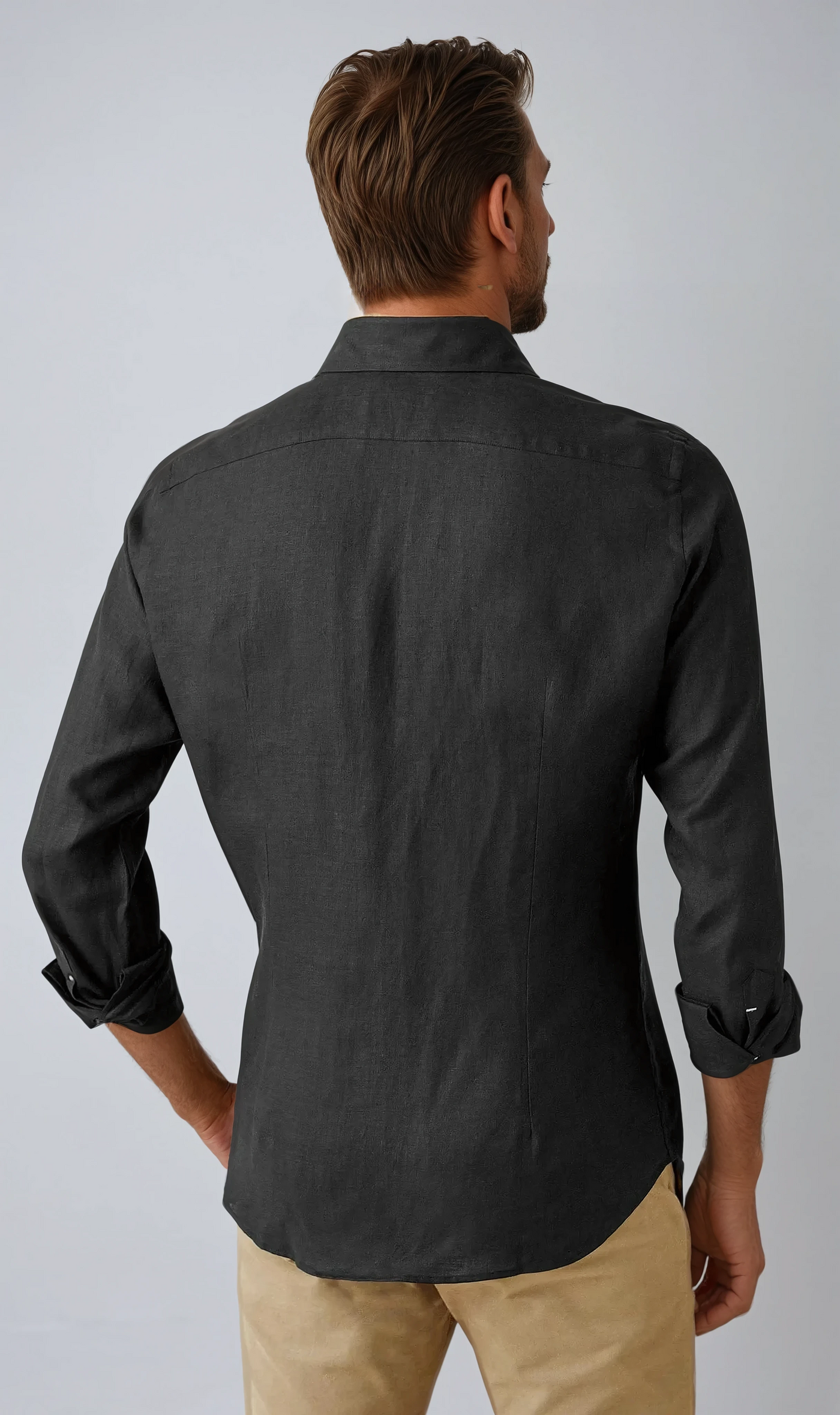 Linen Shirt Black - Sophie New York