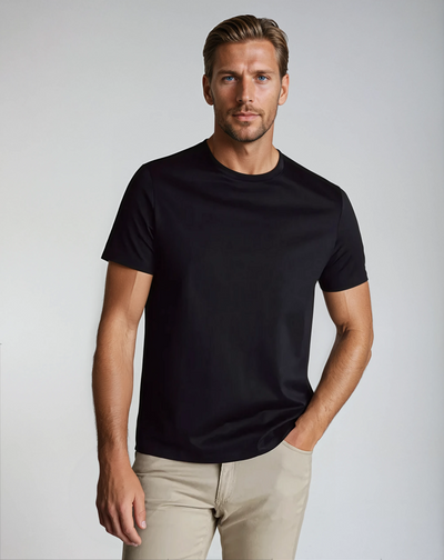 Signature Supima T-shirt – Deep Black - Sophie New York