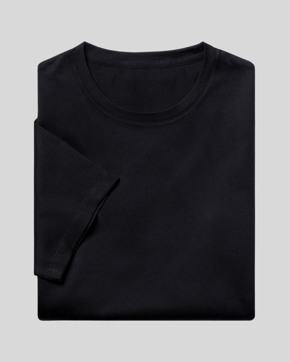 Signature Supima T-shirt – Deep Black - Sophie New York