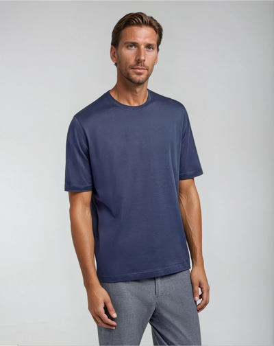 Signature Supima T-shirt – Intense Blue - Sophie New York
