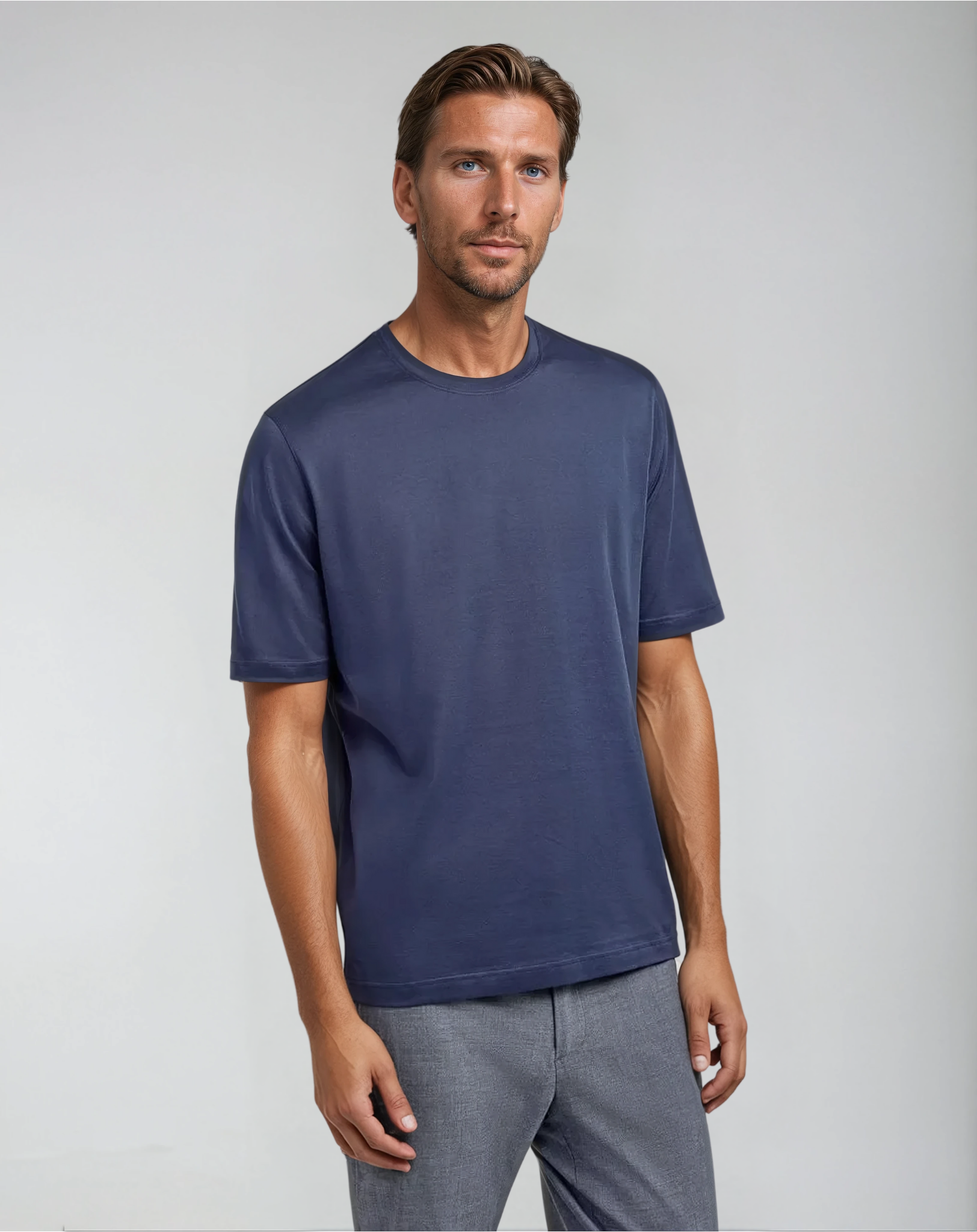 Signature Supima T-shirt – Intense Blue - Sophie New York