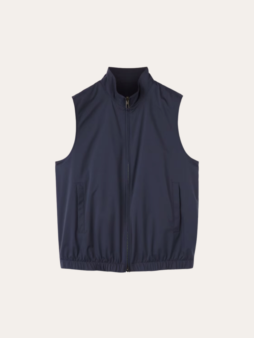 Reversible City Bodywarmer - Navy Blue - Sophie New York