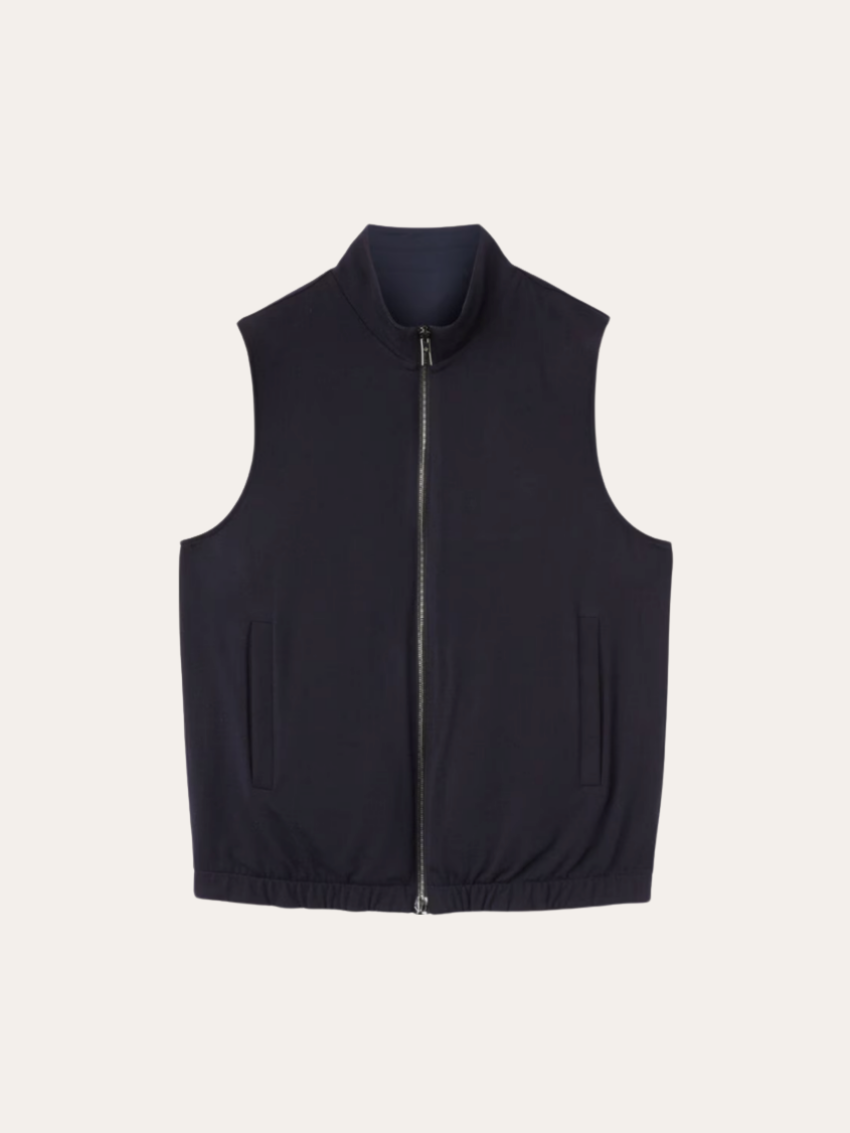 Reversible City Bodywarmer - Navy Blue - Sophie New York