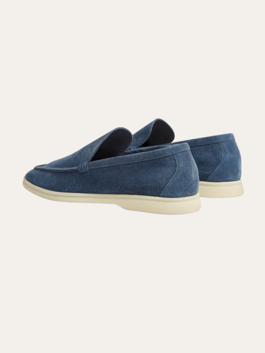 Forfinede Suede Loafers – Intense Blue - Sophie New York