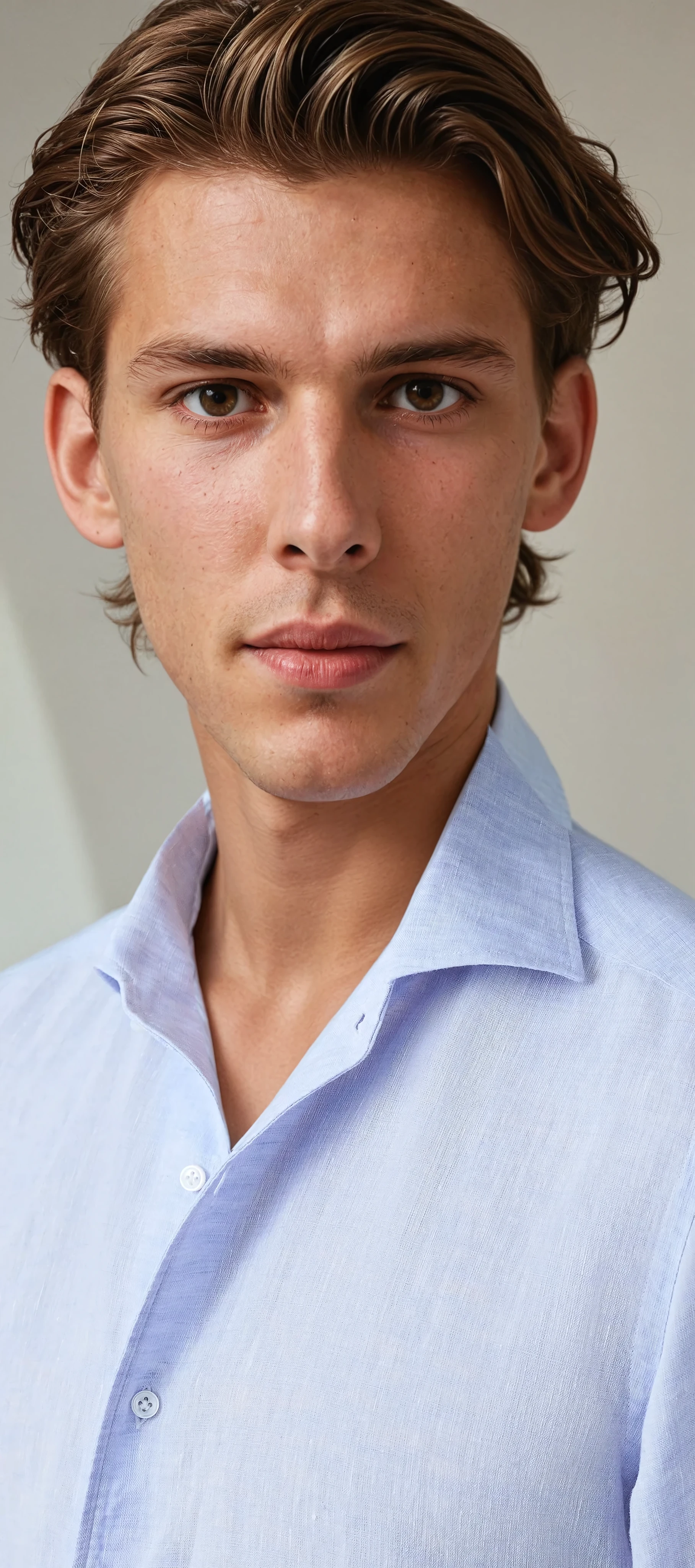 Linen Shirt Light Blue - Sophie New York