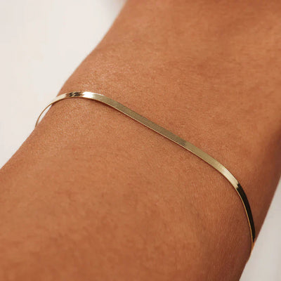 Sun Snake Bracelet | 14k Gold