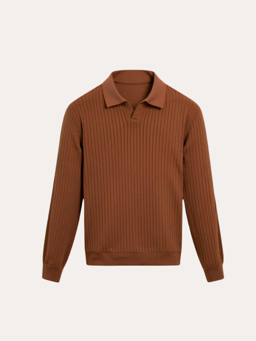 Striped Polo with Long Sleeves - Sophie New York