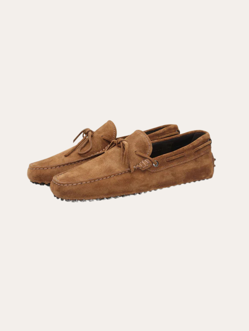 Brown Suede Moccasins
