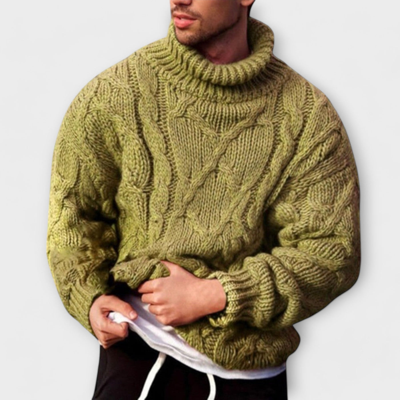 Lars | Winter Knit Turtleneck Sweater