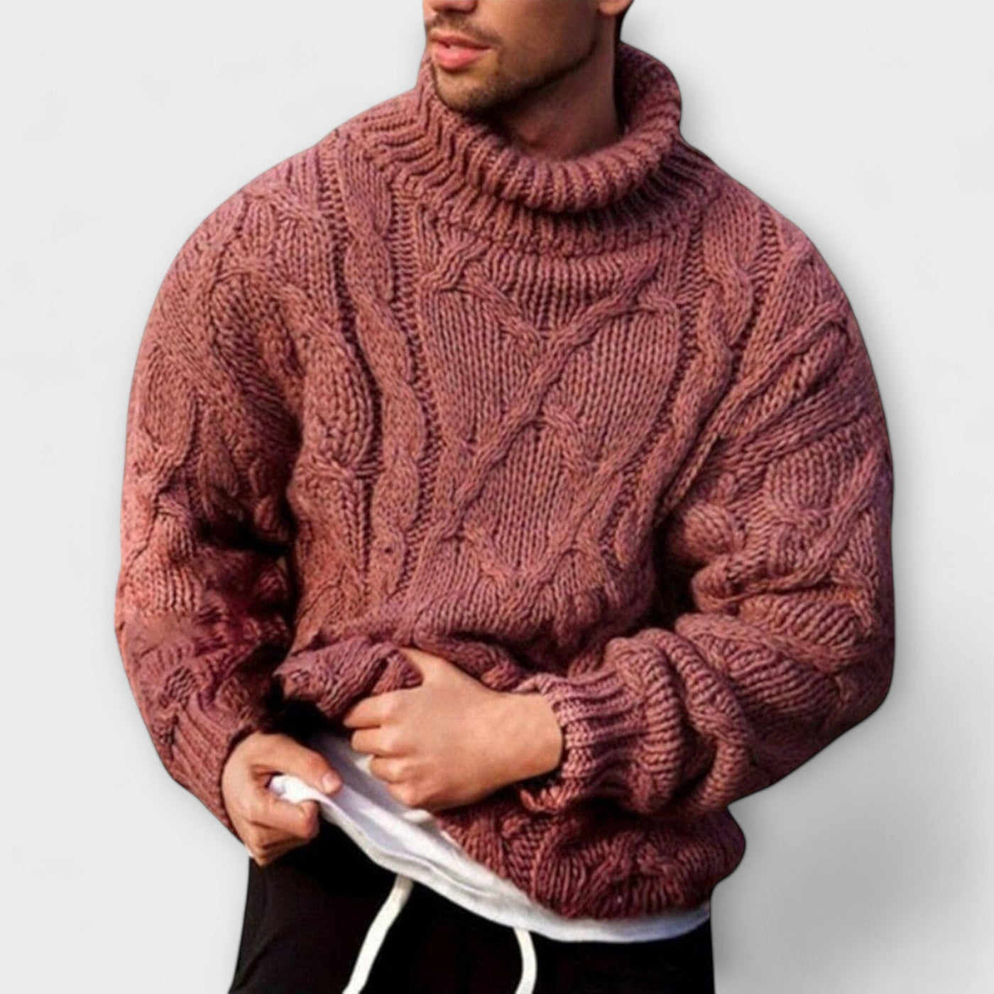 Lars | Winter Knit Turtleneck Sweater