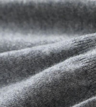 Cashmere Zip Vest - Dark Grey