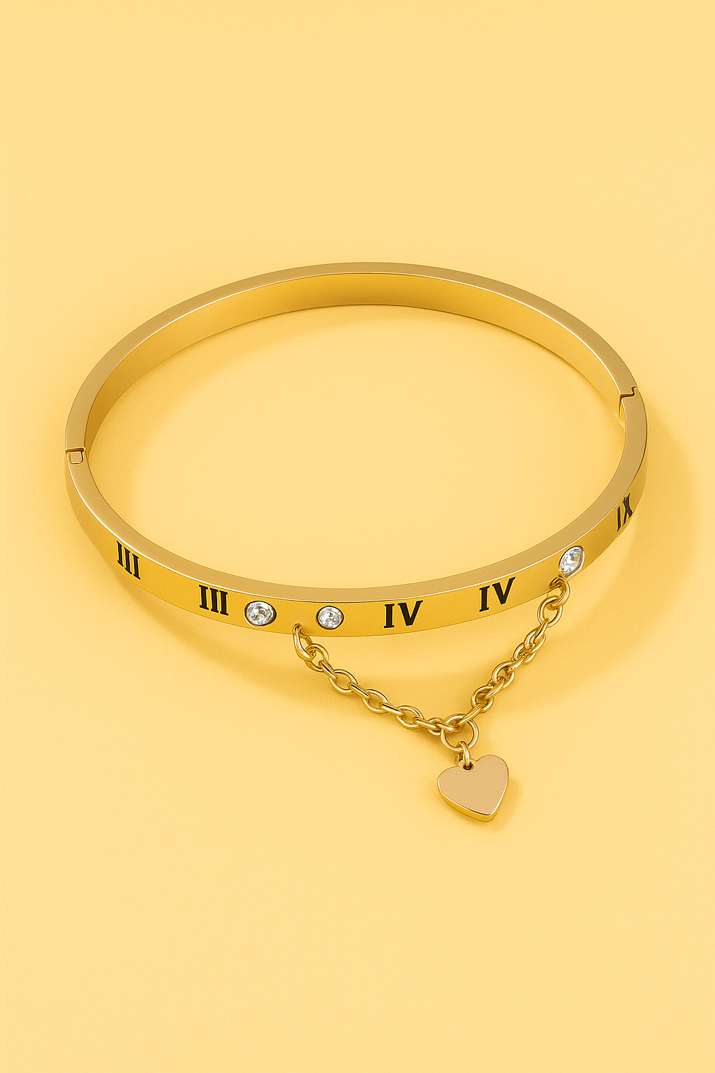 Elegant Roman Digital Love Bracelet for Women