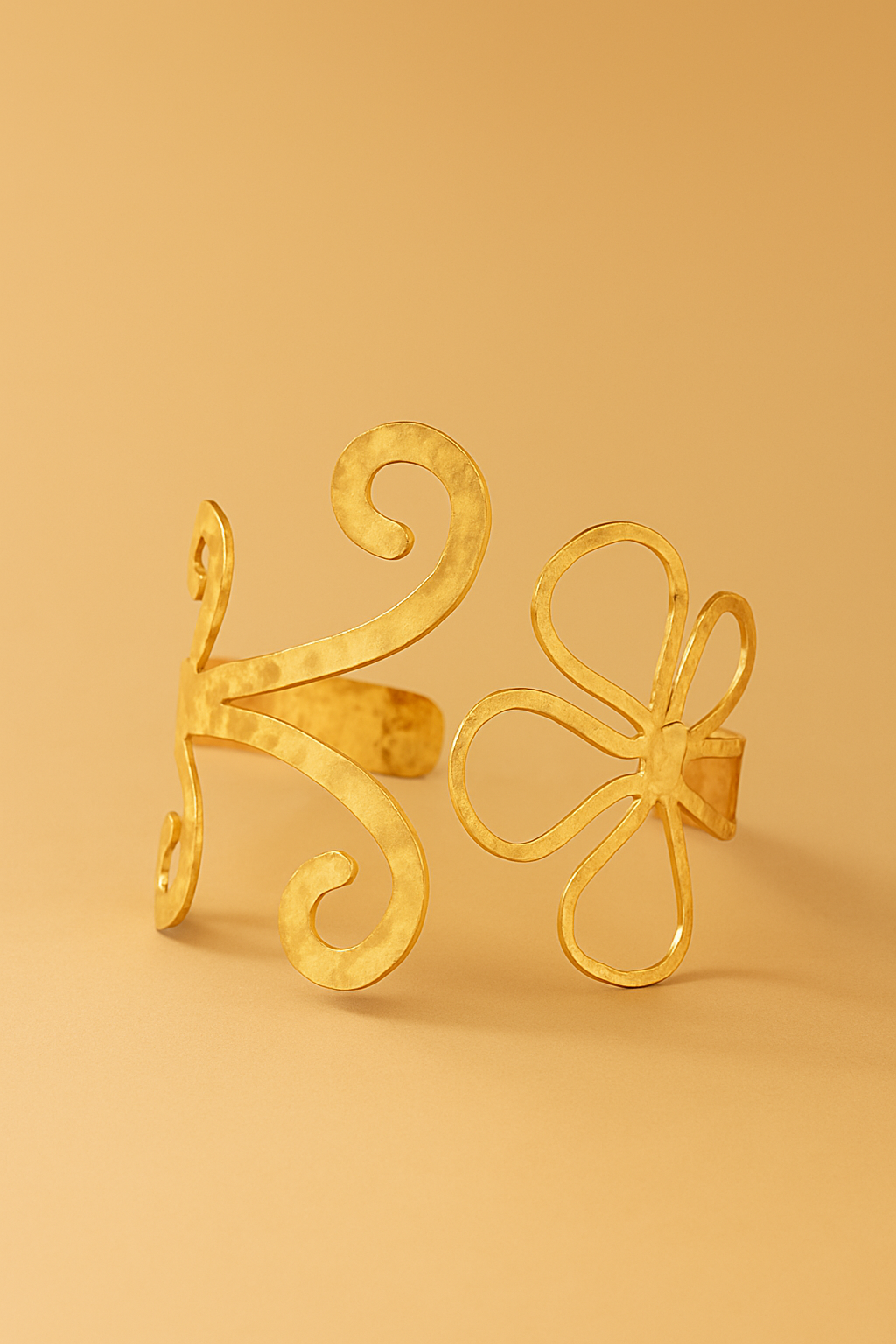 Geometric Flower Adjustable Bracelet & Ring Set Jewelry