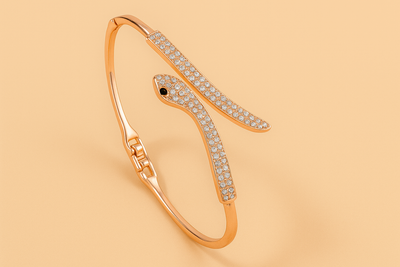 Hip Hop Bracelet with Shiny Rhinestones