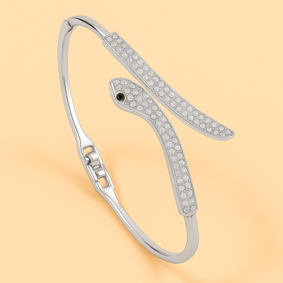 Hip Hop Slang Bracelet with Shiny Rhinestones