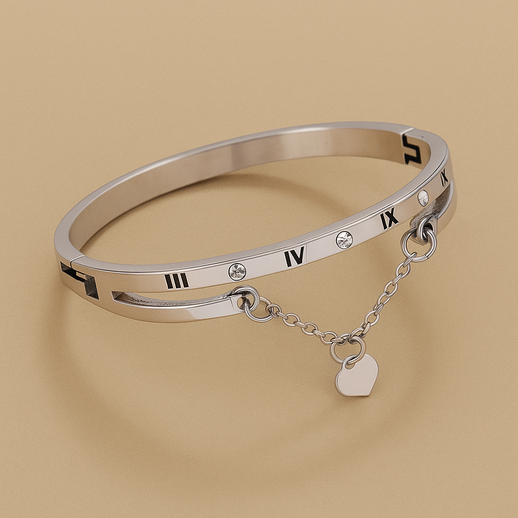 Elegant Roman Digital Love Bracelet for Women