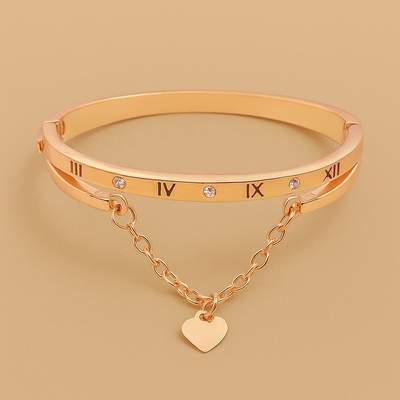 Elegant Roman Digital Love Bracelet for Women