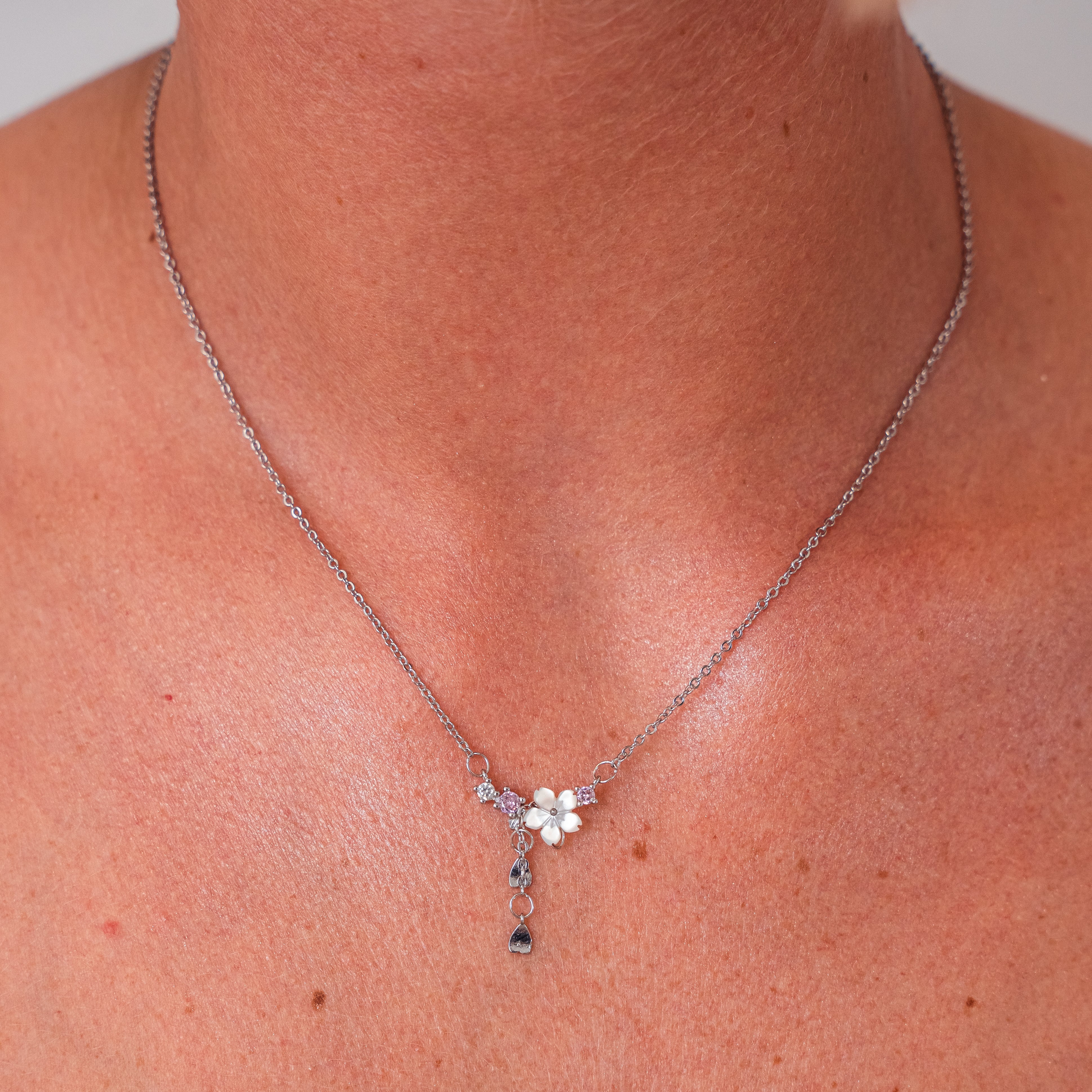 Silver Cherry Blossoms