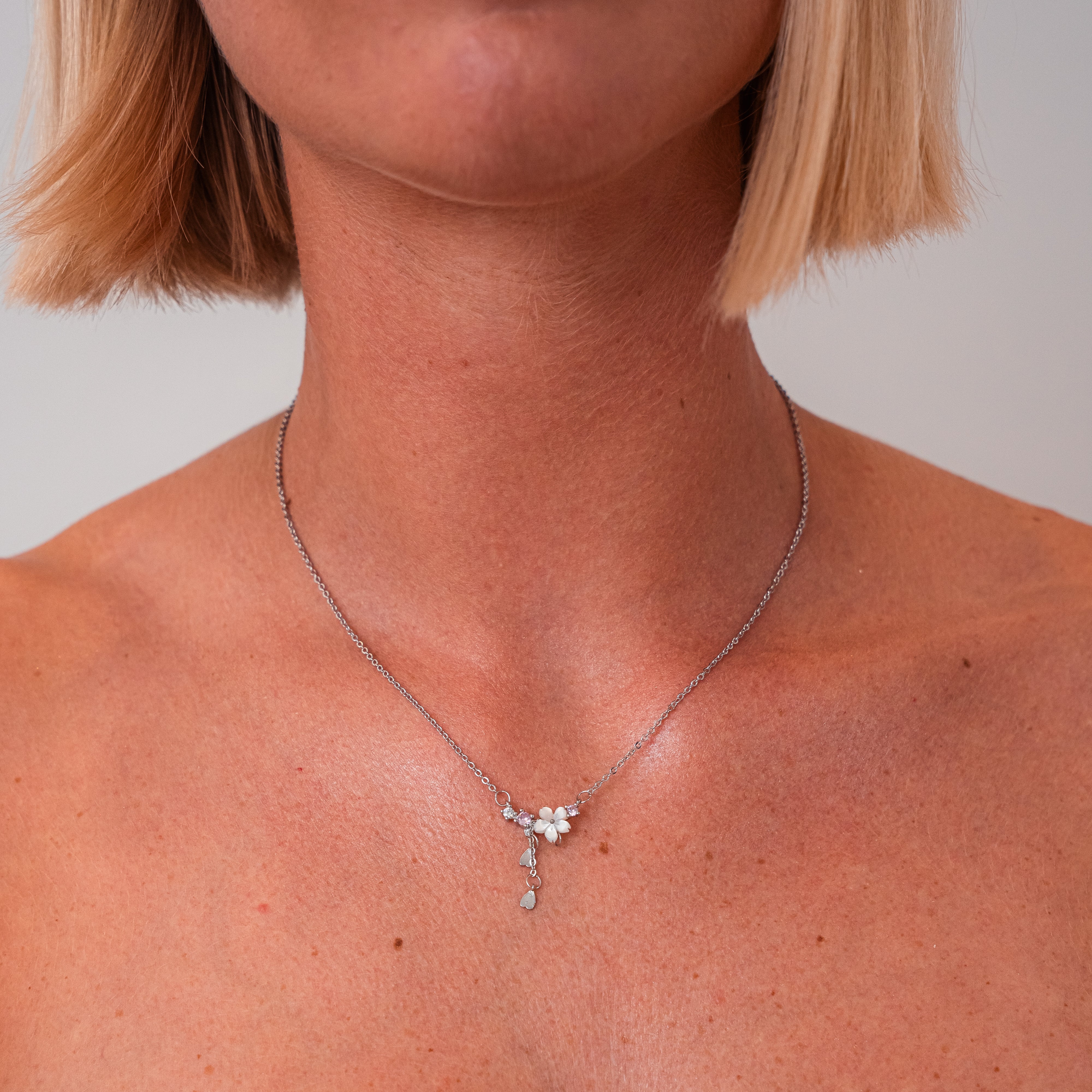 Silver Cherry Blossoms