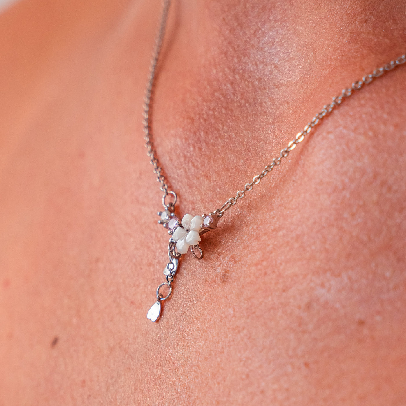 Silver Cherry Blossoms