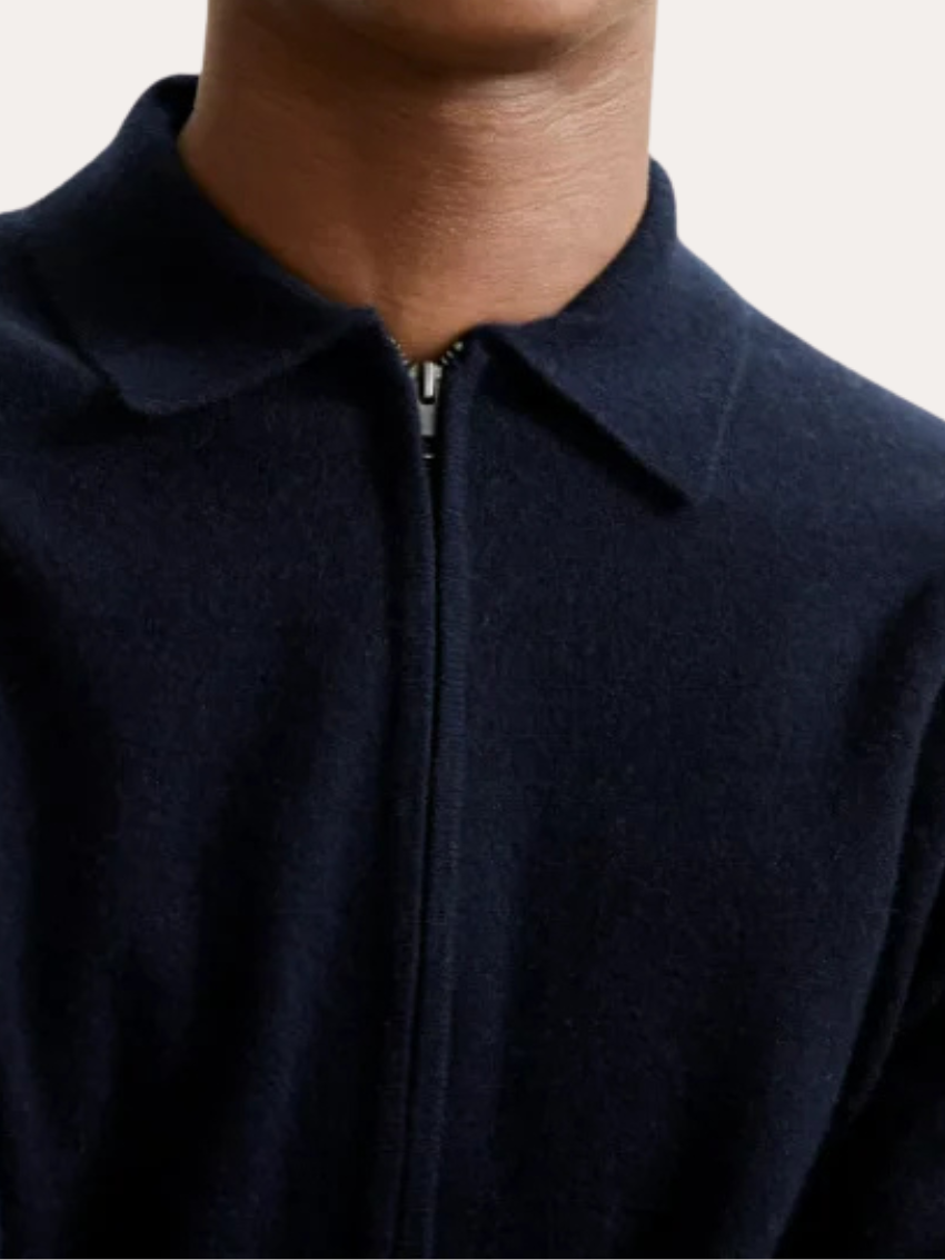 Cashmere Jacket Navy Blue