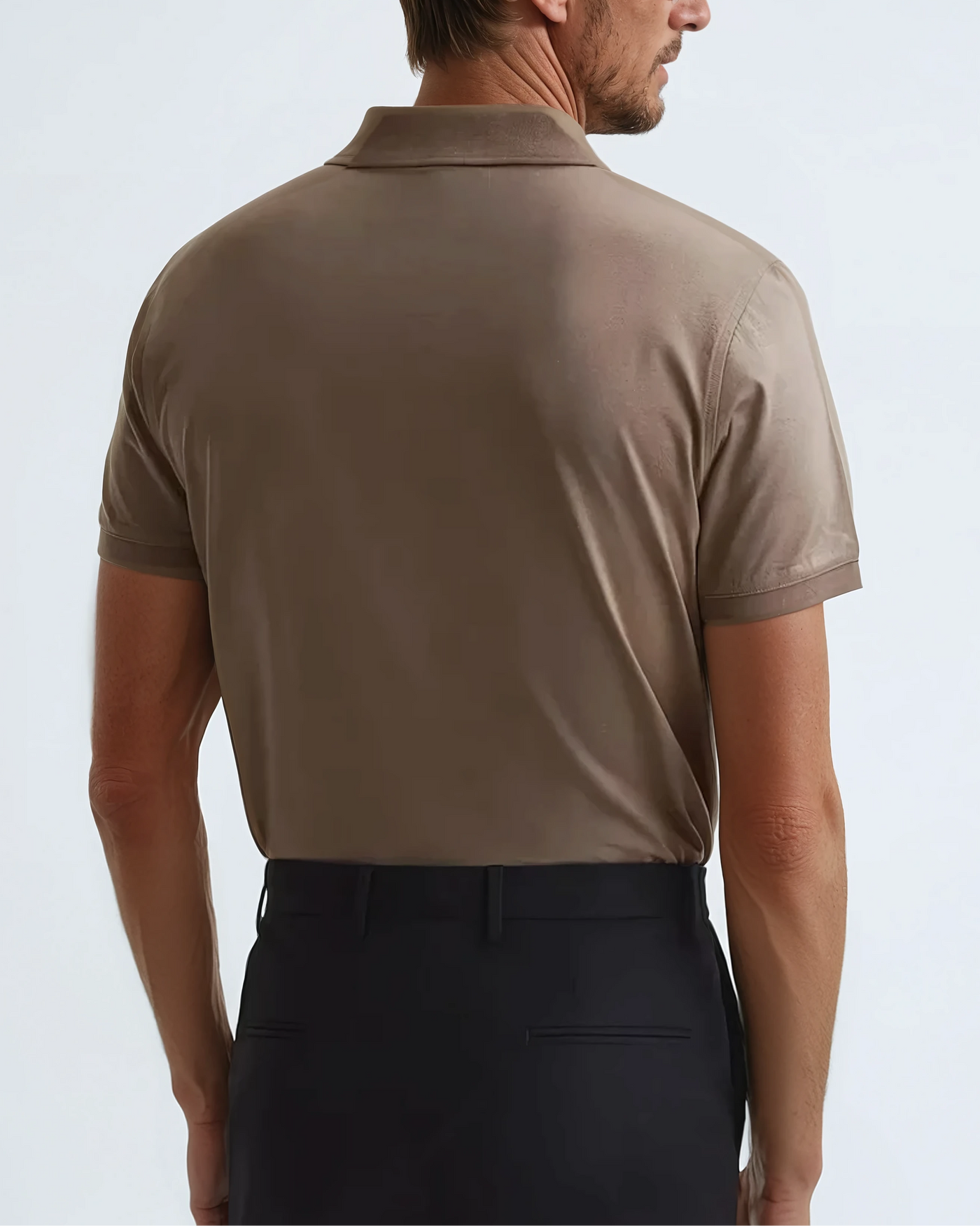 Polo Without Buttons Taupe - Sophie New York