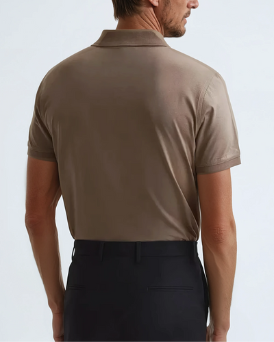 Polo Without Buttons Taupe - Sophie New York