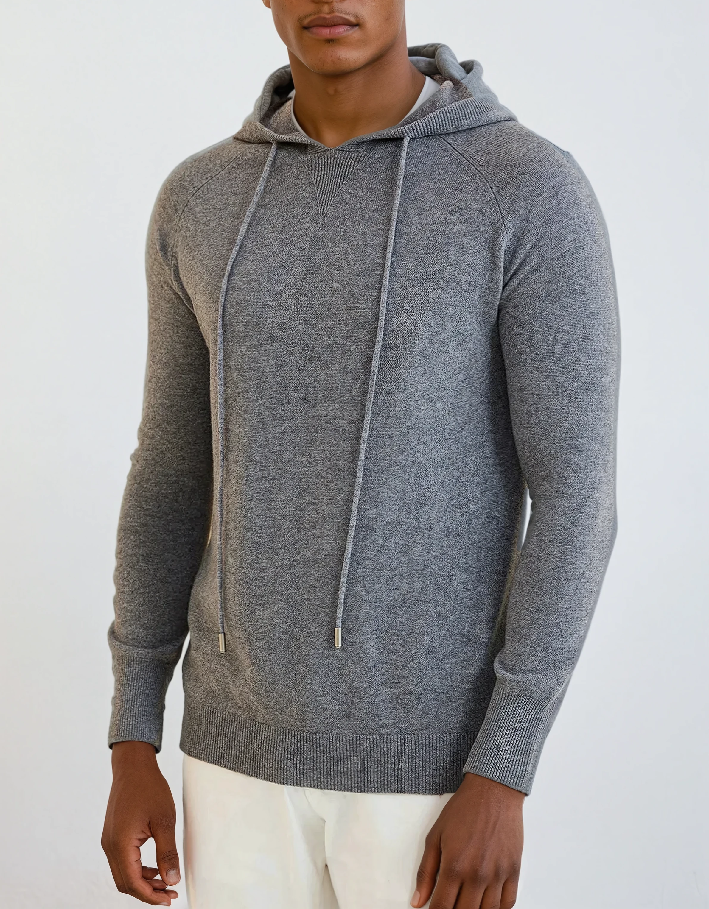 Essential Cashmere Hoodie - Dark Gray - Sophie New York