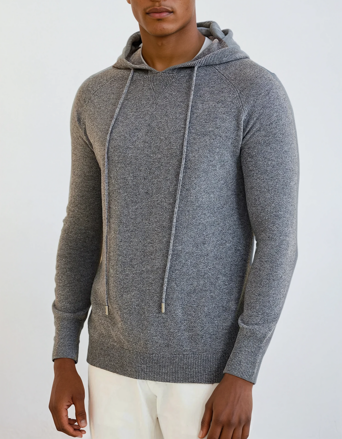 Essential Cashmere Hoodie - Dark Gray - Sophie New York