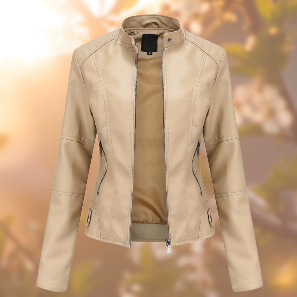 Nelle™ - Elegant Leather Jacket