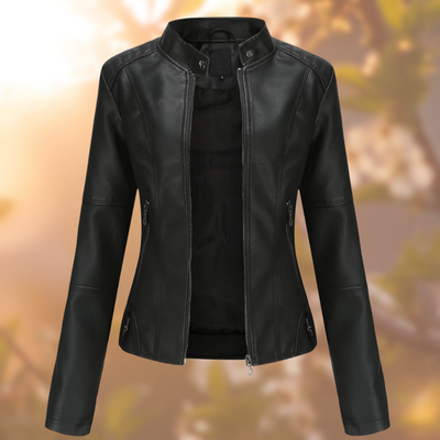 Nelle™ - Elegant Leather Jacket